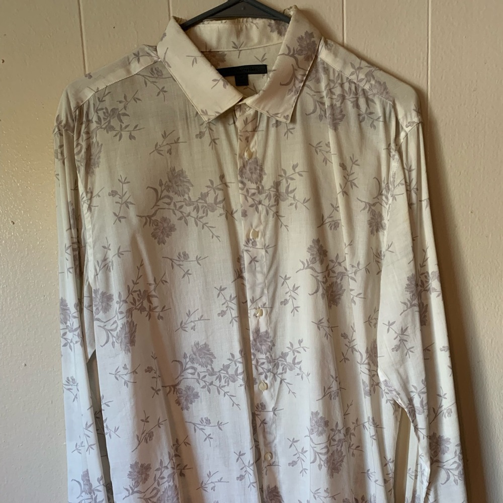 John Varvatos Collection Mother of Pearl Button Down